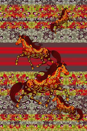 中国风印花花型图片