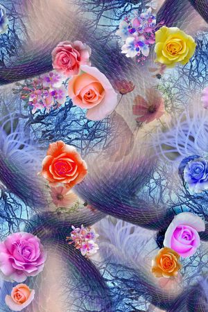 花卉印花花型图片