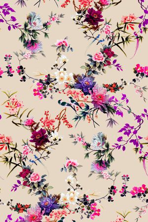 花卉印花花型图片