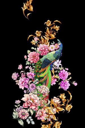 独幅印花花型图片