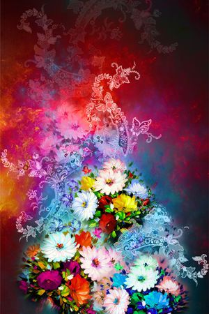 花卉印花花型图片