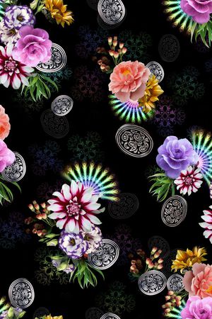 花卉印花花型图片