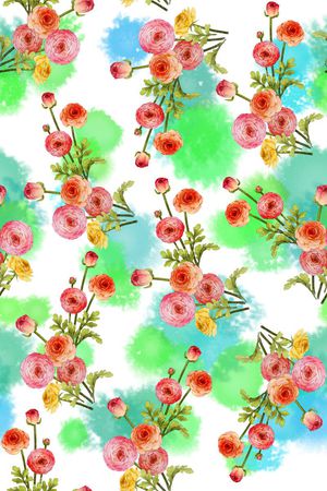 田园风印花花型图片