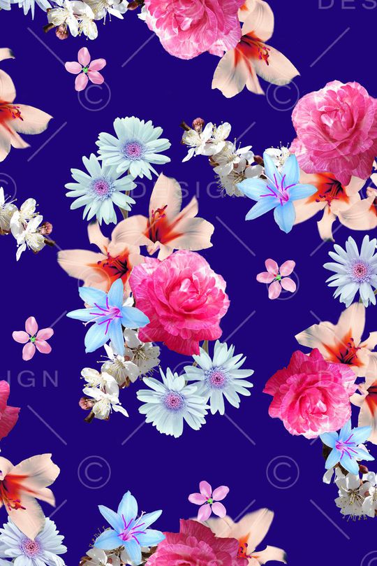 花卉印花花型图片