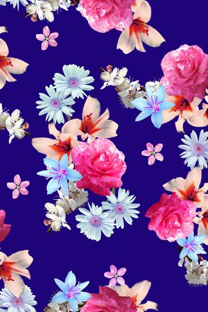 花卉印花花型图片