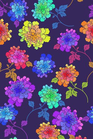 花卉印花花型图片