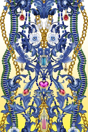 花纹印花花型图片