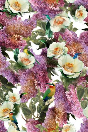 中国风印花花型图片