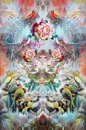 中国风印花花型图片