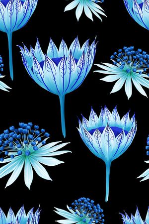 传统印花花型图片