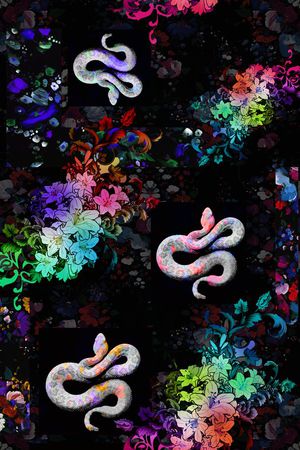 色彩印花花型图片