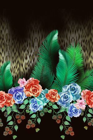 花卉印花花型图片