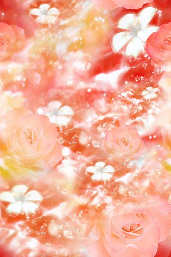 377801-Zara风格 朦胧抽象意境手绘花卉