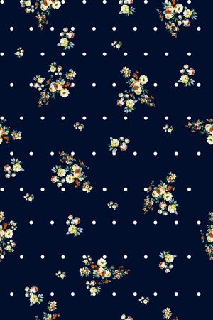 小碎花印花花型图片