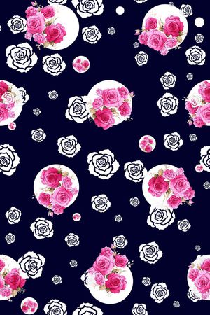 波点印花花型图片