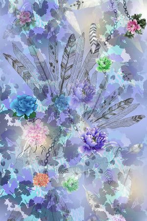 豹纹印花花型图片