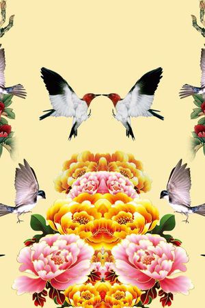 国画印花花型图片