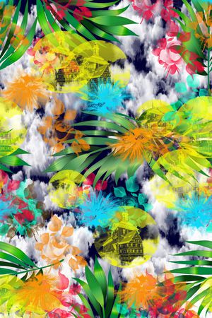 服装印花花型图片