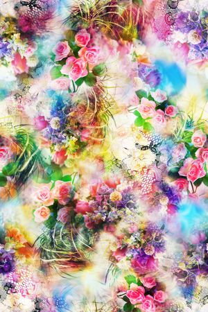 花卉印花花型图片
