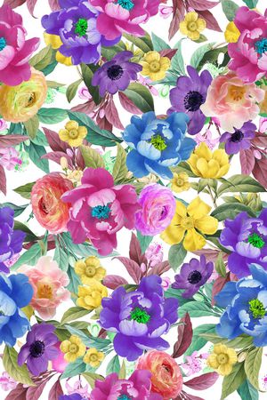 花卉印花花型图片
