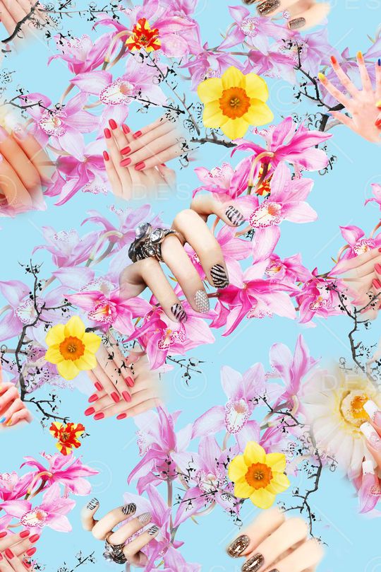 花卉印花花型图片