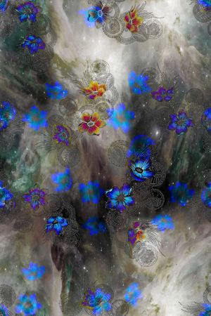 抽像印花花型图片