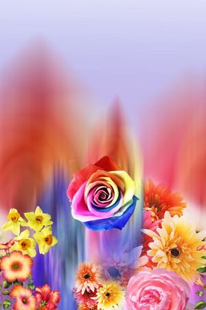 花卉印花花型图片