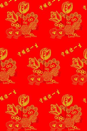 花瑶印花花型图片