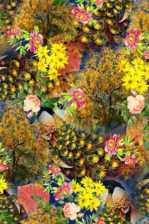 花卉印花花型图片