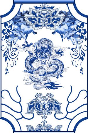 几何印花花型图片