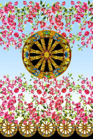 花卉印花花型图片