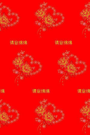 喜庆印花花型图片