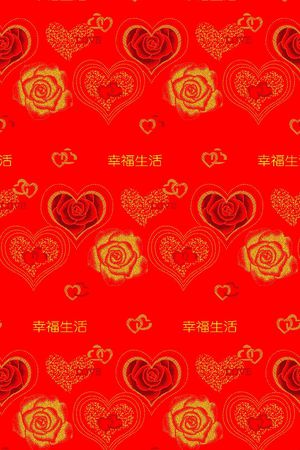 喜庆印花花型图片