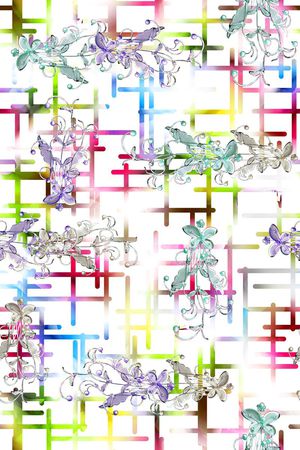 抽象印花花型图片