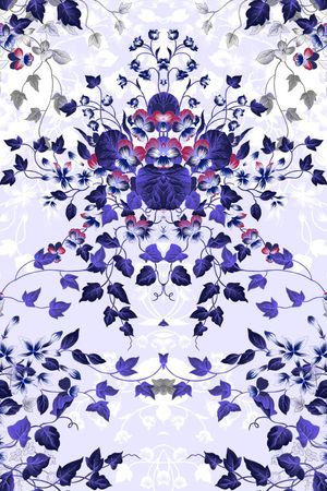 田园印花花型图片