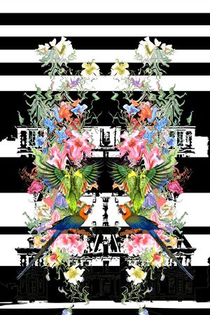动物花卉印花花型图片