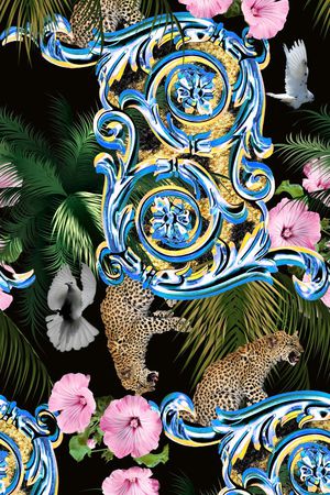 服装印花花型图片
