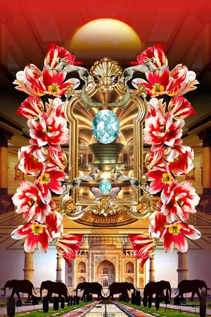 动物珠宝印花花型图片