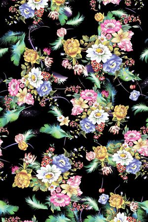 花贲印花花型图片