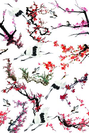 中国风印花花型图片