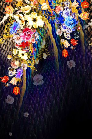 花卉印花花型图片