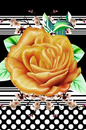波点印花花型图片