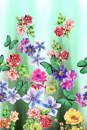 花卉印花花型图片