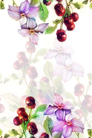 田园印花花型图片