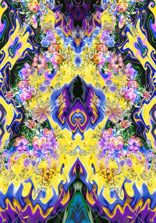 几何印花花型图片