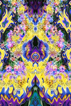 几何印花花型图片
