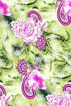 花卉印花花型图片