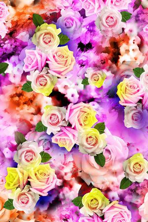 田园印花花型图片
