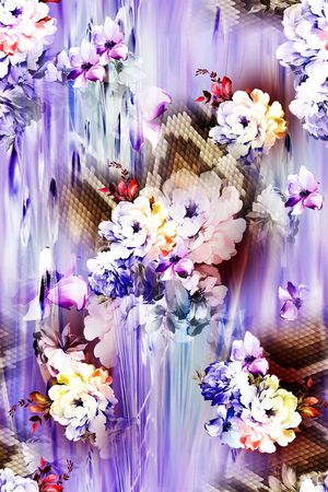 田园印花花型图片