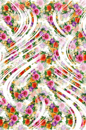 花卉印花花型图片